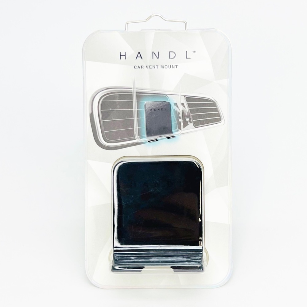 Handl Car Vent Clip Mount for Handlestick Stand & Grip Black New NWT